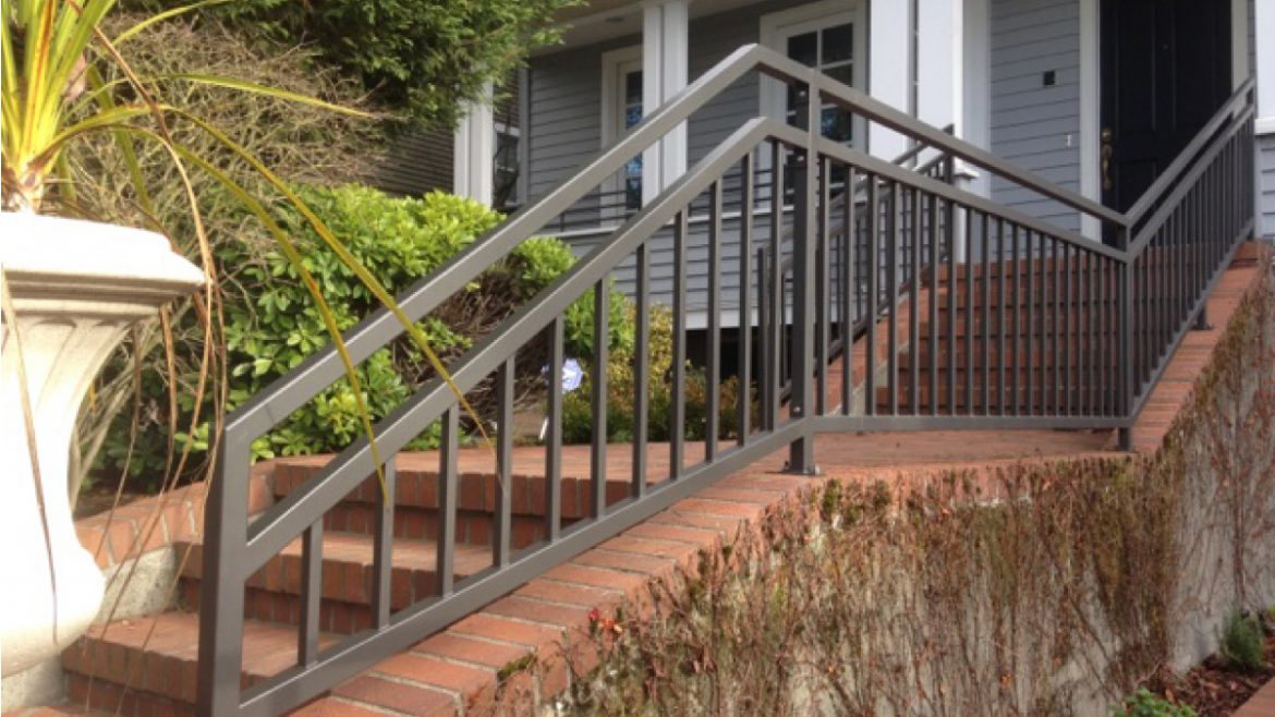 Outside stairs railing