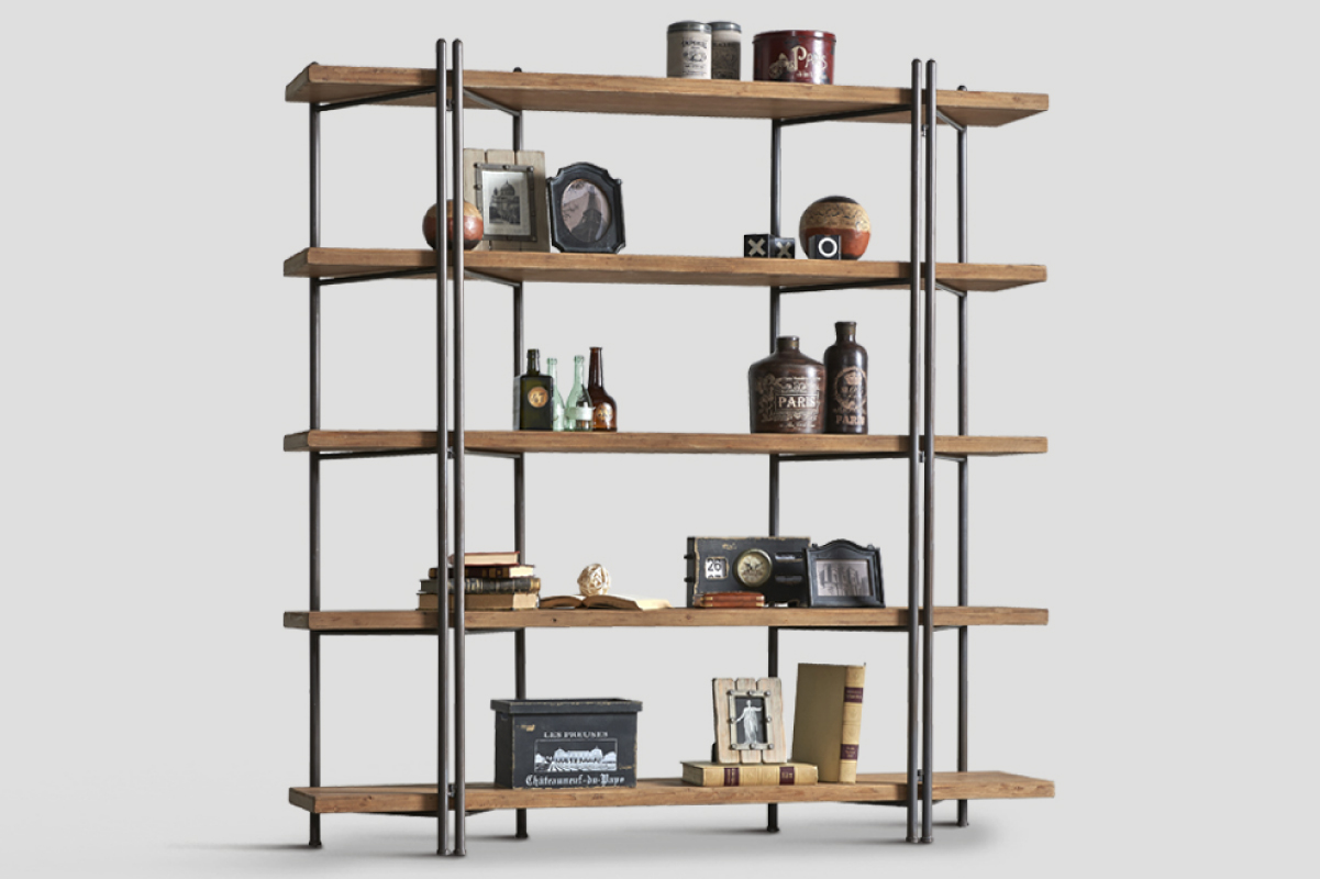 Simple metal shelf
